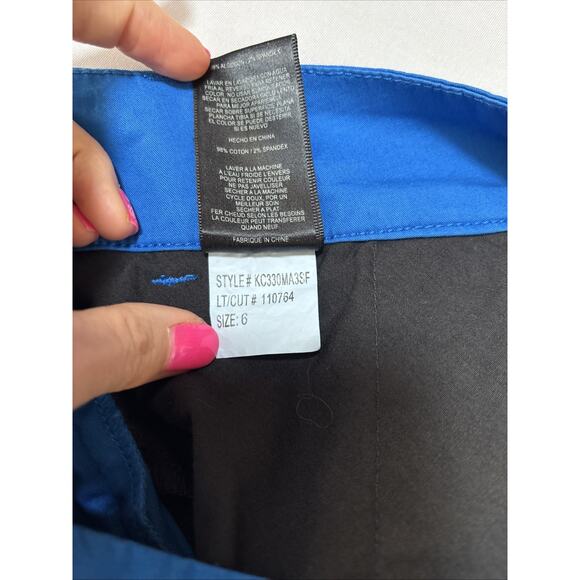 Kut From The Kloth Women's 6 Blue Crop Trouser Pants Resort Travel Spring BOHO - Picture 7 of 10